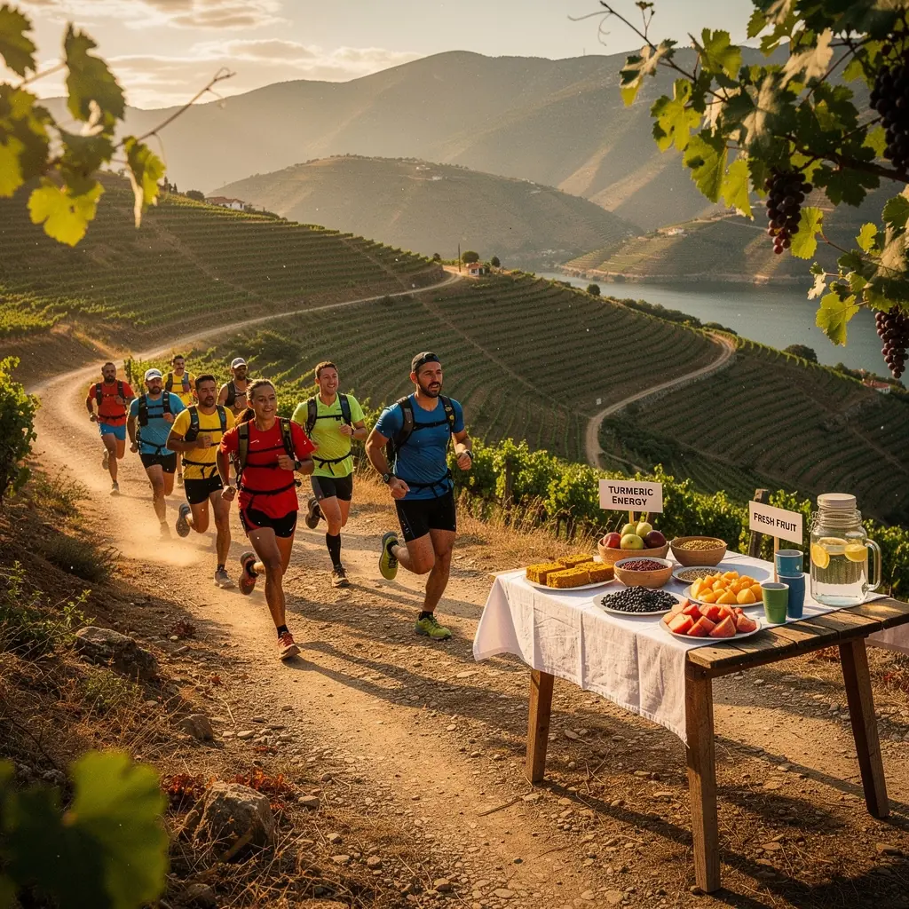 Atleta consumindo um smoothie saudável contendo proteínas de peixe e vegetais.